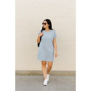 J. Jill Shirt Dress Gray Women's L Casual Easy to Wear Loungewear Travel